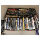 Box of DVDs, approximately
