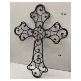 Metal cross decor