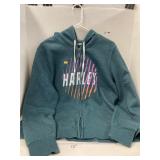 Harley Davidson zipped hooded sweatshirt (XL)