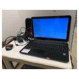 HP Laptop, Powers on, Case (doesnï¿½t fit), mouse