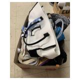 Box of purses and bags