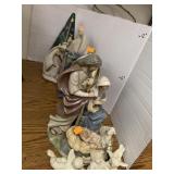 Nativity scene and Assorted Christmas decor