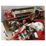 Fire truck and misc decor