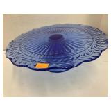 Blue Glass cake Stand