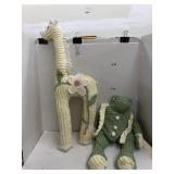 Giraffe & Frog Stuffed Animals