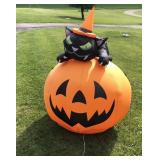 Large Pumpkin Cat Inflatable
