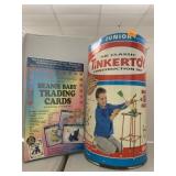 Tinker toy and Beanie Baby trading cards