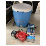 Coleman Cooler and 2 pumps