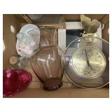 Box of decor and glass