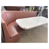 Vintage mid-century style curved vinyl kitchen