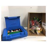 Misc Lego Pieces & Lego Storage Box