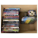 Box of DVDs, Approximately 50