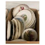 Box of Vntg plates & bowls