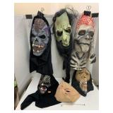 6 Halloween Rubber Masks