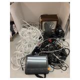 Rope, Strobe Light DVD player, TV Antenna