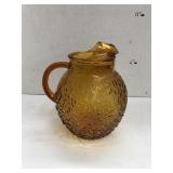 Amber Glass Pitcher
