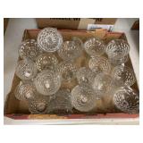 Vntg Fostoria American pattern cups & bowls