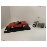 Motorcycle Bank and Car Model