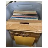 Tub full of records (45, 78, & 33s)