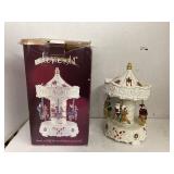 Santa & Elf musical carousel (missing winder)