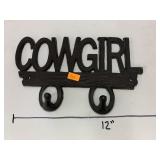 Cast Iron metal Cowgirl Hooks