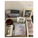 Candle holders, frames, decor