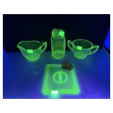 4 Uranium Pieces, Dome with Chips, See Photos