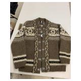 Norwegia Style Knit Cardigan, Size 40