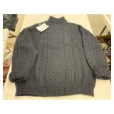 Black Wool Sweater, Size XL