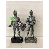 Plastic knight figures (some damage)