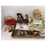 Flat of Vntg Dolls