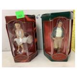 Marilyn Monroe and James Dean ornaments
