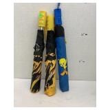 2- Taz & 1- Tweety umbrellas
