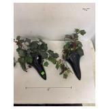 WALL POCKET BLACK GLOSSY