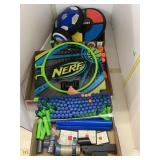 3 Flats of Toys, Nerf, Simon