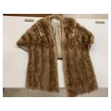 Mink Stole, Cape Fur, Lining Seam needs repaired