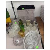 Vtg Glass & Storage Box