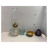 Oil lamp, 3 dishes