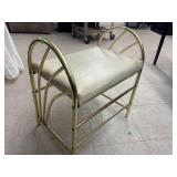 Vintage Mid Century Vanity Accent Bench