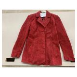 Suede Leather Coat, sz S, AR A Bernardo Fashion