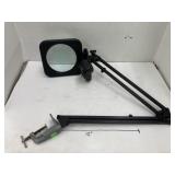 Portable magnifying lamp, clamps to table (needs