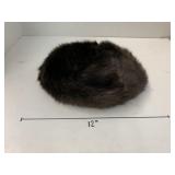 Vntg  Style Pillbox Fur Hat
