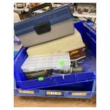 Tackle boxes, Akrobins, & reels
