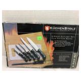 6 piece cutlery set & cutting board