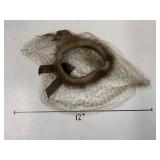 Both Mink Fascinator, needs repair