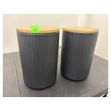 Ceramic Textured Canisters