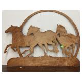 Metal horse cut out