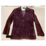 Suede Leather Jacket sz 7, Margaret Godfrey
