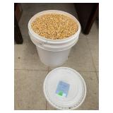 Bucket of corn, approx D 9.5 x H 10in