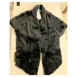 Black fur Cap / Stole
